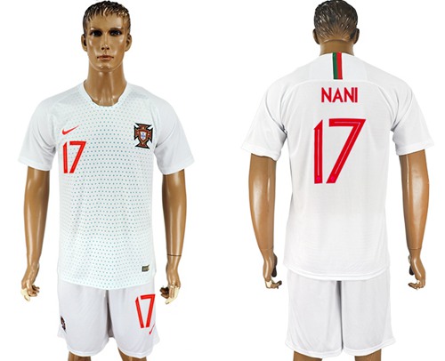 Portugal #17 Nani Away Soccer Country Jersey - Click Image to Close